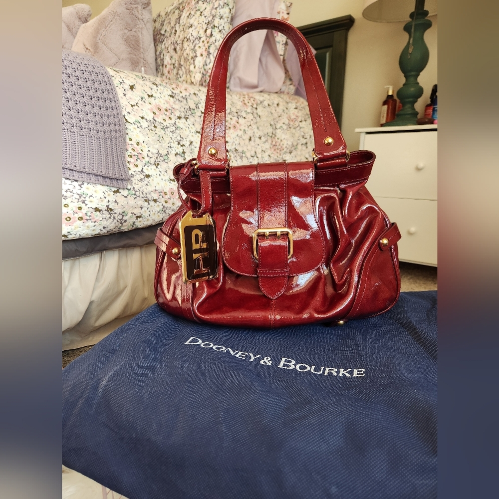 Dooney & Bourke Burgundy Shoulder Bag - Picture 3 of 16